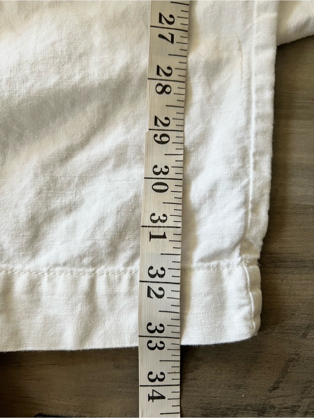 Gap White Linen Cotton Blend Pleated Trouser Wide Leg High Rise Pant SZ 14 Long - Picture 14 of 15